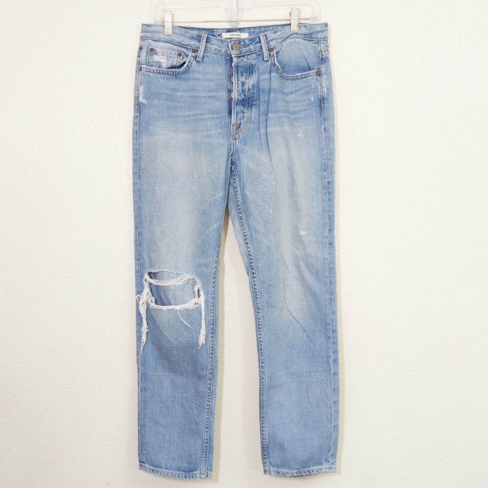 GRLFRND Kiara Slouchy Tomboy Jean In Tripped Up